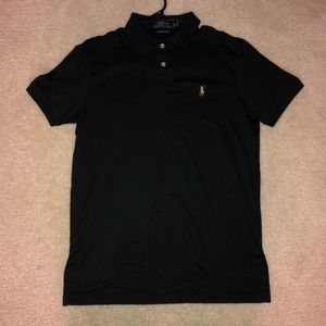 Black Athletic Polo Tee